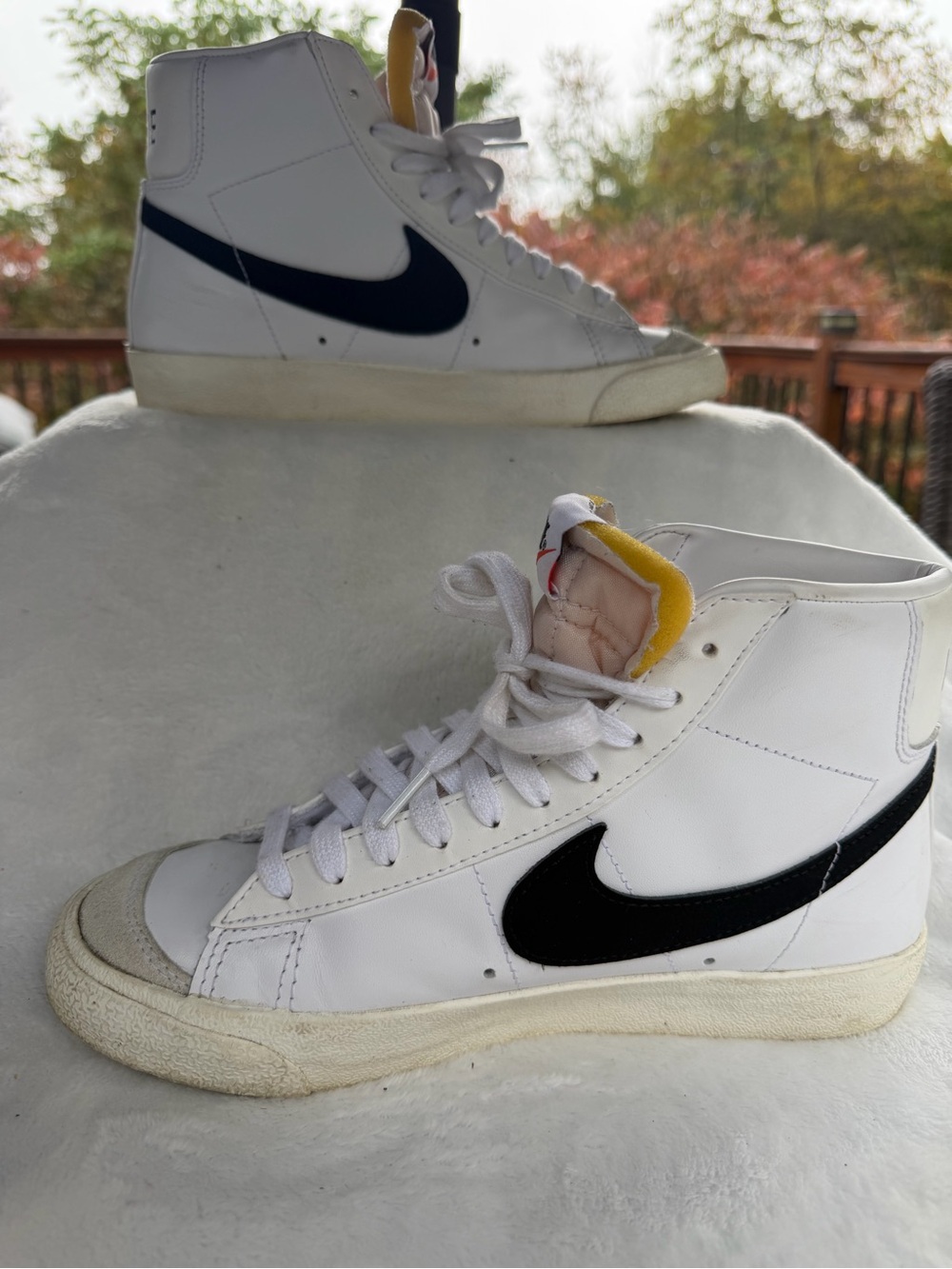 Nike Blazer Mid 77 Vintage White Black CZ1055-100 Women's Size 8 Shoes Sneakers